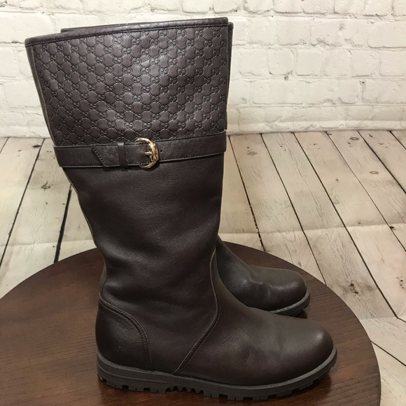 Gucci Shoes - Nwob 11 (41) Rabbit Fur Lined leather GUCCI boots